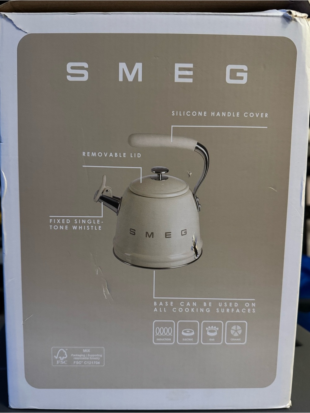 Smeg whistling kettle NEW mint color - Picture 3 of 6